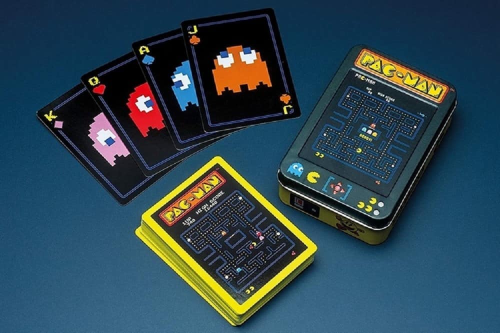 A set of gaming themed playing cards