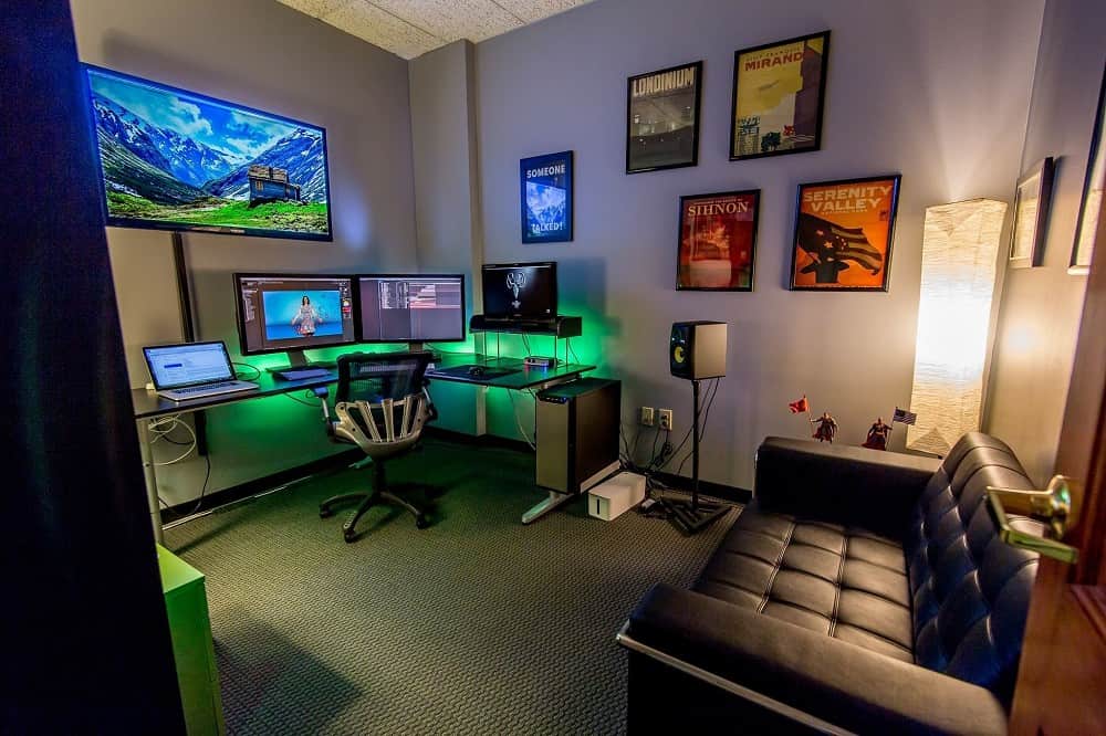 Ergonomics gaming room