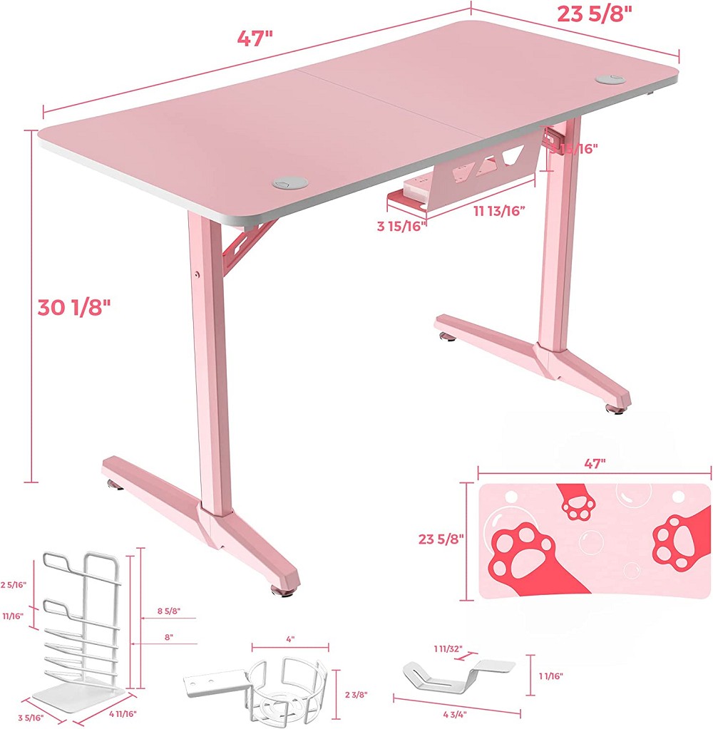 Eureka Ergonomic Gaming Desk