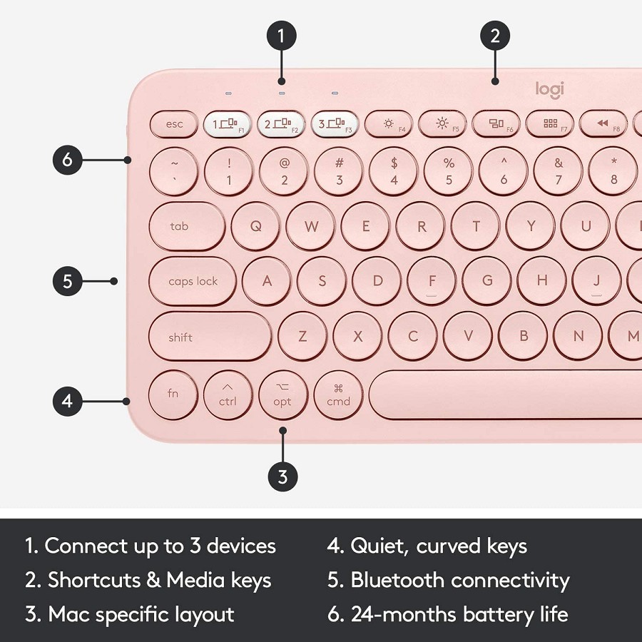 Logitech K380 Multi Device Bluetooth Keyboard