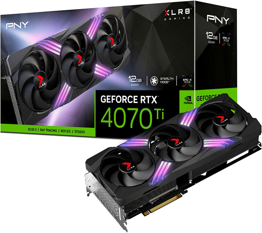 PNY NVIDIA GeForce RTX 4070 Ti 12GB min