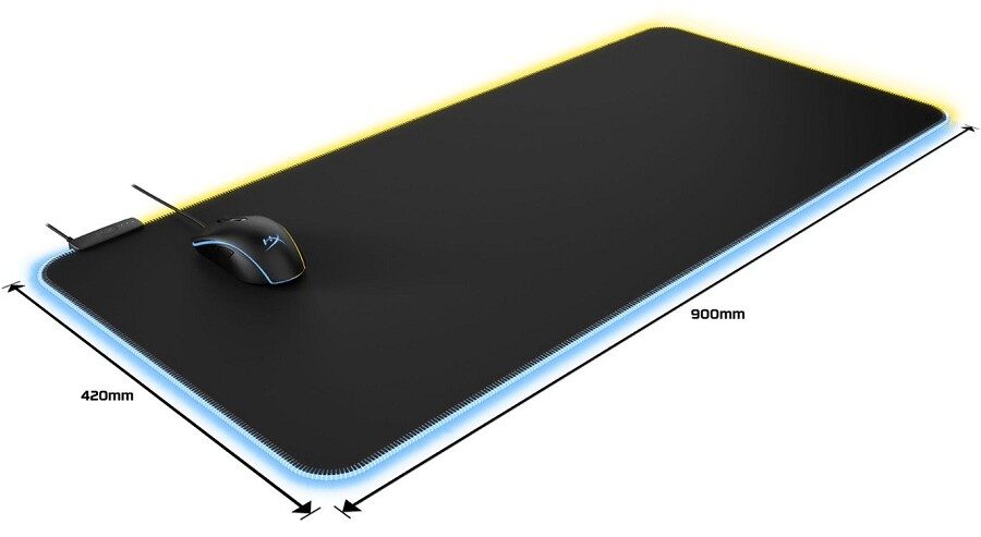 Mouse Pad with RGB Lighting and Touch Sensor